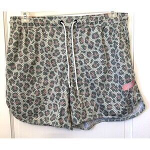 Legends Inside Compression Lined Athletic Shorts Animal Print Men XL Green Pink